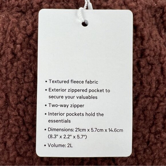 RARE! NEW Lululemon Everywhere Belt Bag *FLEECE Large 2L - Brown Earth/Gold - Picture 6 of 10